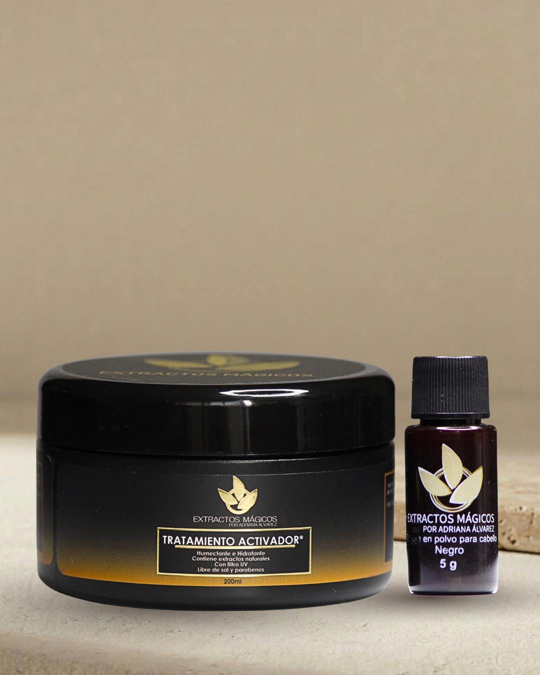 Cubrecanas Natural de Acción Inmediata: Negro Profundo